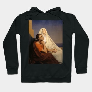 Saint Augustine and Saint Monique by Ary Scheffer Hoodie